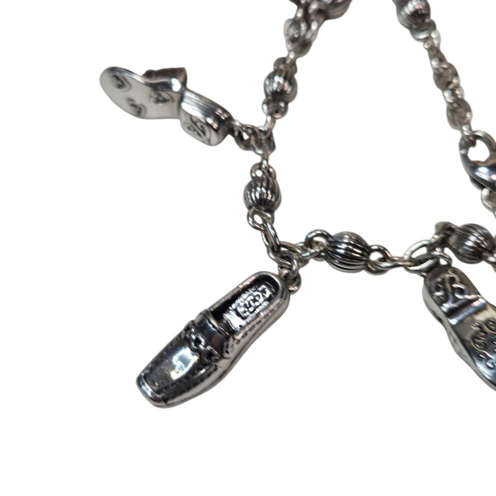 Brighton Bracelet Women's Silver Plated Shoe Charm Collectible Adjustable Size - Picture 8 of 8